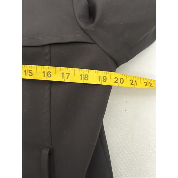 Kate Spade swing trench coat jacket black M medium white lining single breasted - Picture 6 of 7